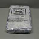 Vesici 6 Pack Christmas Basket for Gifts Empty Watercolor Blue Floral Christmas Storage Bins with Handle Foldable Storage Box Canvas Laundry Basket for Xmas Office Home Bedroom Clothes