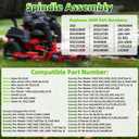 Mower Deck Spindle Fit for Ariens and Gravely Pro Master Turn Stance Max Zoom ZT HD, Replaces: 252 58810800 59201000 59202600 59215400 59225700 59225800 69207500 69219700 69221300 9239400 69207500