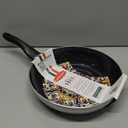 Deco 11 Nonstick Frying Pan Skillet, Made in Italy, Diamond Ceramic PFAS-Free, Dishwasher & Metal Utensil Safe, Durable Gloss Enamel Finish, Stay-Cool Handle, High Walls-Extra Room, Taupe