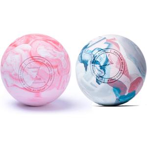 FITZELAR 2PCS Massage Lacrosse Balls for Myofascial Release, Quality Certification, Massage Deep Tissue for Foot Back Shoulder Feet, Trigger Point Therapy, Relieving Muscle Pain (2 Pieces)