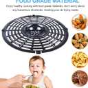6.5QT Air Fryer Grill Crisper Plate for Ninja OP302/OS301/OS300/FD302/FD305 Foodi Pressure Cooker Air Fryers, Upgraded Grill Pan Grate Tray Rack Grid Shelf for Ninja Air Fryer, Nonstick