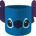 Idea Nuova Disney Stitch Figural Rope Storage Organizer Basket, 10" H x 10" W