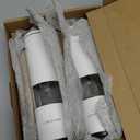 LARS NYSM Salt and Pepper Grinder Set Manual, Stainless Steel Salt and Pepper Mills with Adjustable Ceramic Grinder I Design Spice Shakers (Pure White)