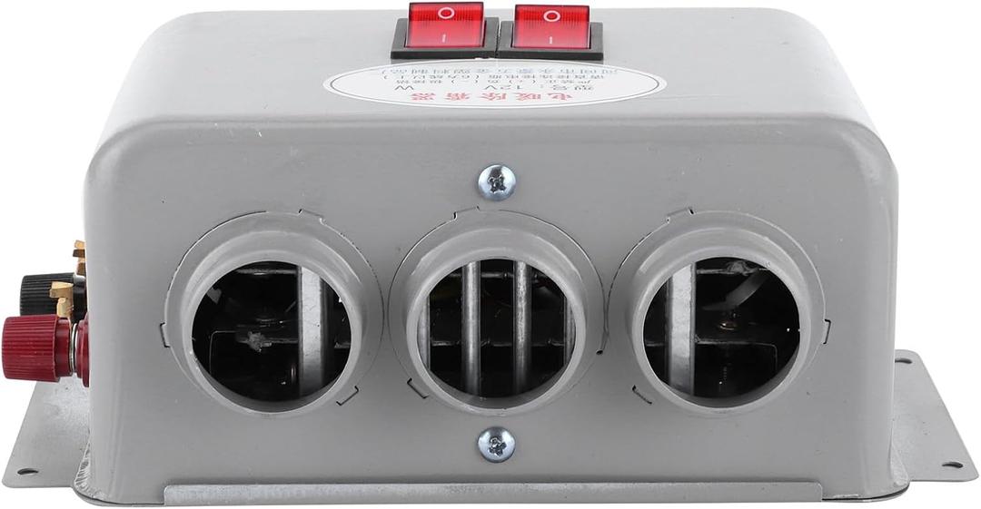 Automobile Interior Heater, 12V 600W800W Dual Gear 3 Hole Compact Car Demister Winter Fast Heating Warmer Frost Removing Low Noise Car Windshield Defroster and Defogger (80-100)