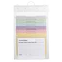 SMEAD Cascading Wall Organizer Gen 2, 6 Pockets, Letter Size, Pastel (92064)