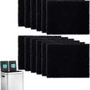 12 Pack Replacement Odor Absorbing Filter Refills for Home Zone Living Kitchen Trash Can, Activated Charcoal Deodorizer Compatible with Home Zone Living CleanAura Odor Control Compartments