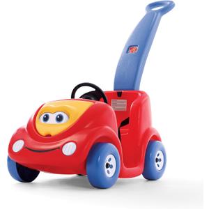 Step2 Push Around Buggy Kids Push Car, Ride On Toy, Stroller Substitute, Includes Seat Belt & Horn, Made of Durable Plastic, Max Weight 50 lbs., For Toddlers 1.5-4 Years Old, Red