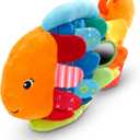 Melissa & Doug Ks Kids, Flip Fish Stuffed Animal, Soft Baby Book, Multi-Textured Squeaking & Crinkling Infant Sensory Toys for Babies with Baby Mirror, Tummy Time Toys for Infants Ages 09 Months