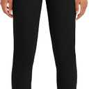 Nautica Womens Juniors Uniform Skinny Leg Jegging, Flat Front Style with Zipper Closure, Functional Pockets (X-Large, Black)