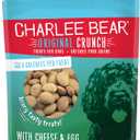 Charlee Bear Original Crunch Dog Treats, Cheese and Egg, 16 Ounce Resealable Bag, Low Calorie Training Treats for Dogs, Limited Ingredient, Healthy, Crunchy Dog Snacks, Made in USA (EXP 04/24/27)