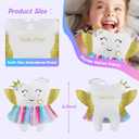 Beautiful Tooth Fairy Pillow Colorful Skirt Tooth Fairy Doll Lost Teeth Keepsake Gift for Kids