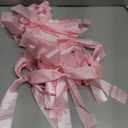 2 Strings of 16PCS Pink Bow Garlands Banner Decoration,Pre-Strung Satin Ribbon Ornaments for Birthday,Bachelorette Party,Bridal Shower, Wedding,Engagement,Baby Shower, Graduation Deco,Anniversary