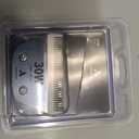 Andis 561462 ceramicEDGE Detachable Wide Blade #30W  Stainless Steel Pet Clipper Blade, XFine Cut, Professional Grooming Performance