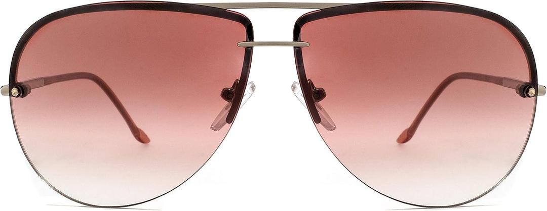 NYS Collection Aviator Sunglasses for Women & Men Medium Fit Thin Metal Frame Gradient Mirror Lenses with 100% UV Protection