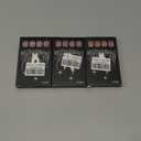 SWEKKE Pink French Tip Fake Nails - 24 Pcs, Short Square Shape, Pink Ribbon Designs, Glitter, Full Cover, Glossy Finish, Glue On, Acrylic Nails for Women & Girls,3 pcs