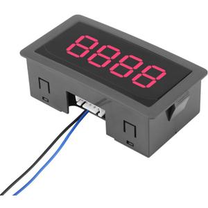 DC 8-24V Digit Counter, 4 Digit LED Digital Display 0-9999 Up/Down Plus/Minus Panel Counter Meter with Cable (Red)