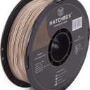 HATCHBOX 1.75mm Wood PLA 3D Printer Filament, 1 KG Spool, Dimensional Accuracy +/- 0.03 mm, 3D Printing Wood Filament