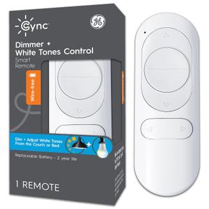 GE CYNC Smart Remote, Wire-Free, Battery-Powered, White Tones Control, Bluetooth Remote