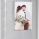 RECUTMS Photo Albums 4x6 Hold 300 Photos Black Pages PU Leather Pocket Album Small Photo Album 4x6 Picture Book for Christmas Gift Wedding Birthday Family Anniversary Baby albums (Silver)