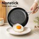 COOKER KING 12 Inch Frying Pan Nonstick,Stainless Steel, Large Size Skillet