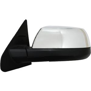 Fit for Toyota Tundra 2014-2019 Chrome Door Mirror Assembly Power Heated Glass with Signal Light and Blind Spot with Memory and Power Folding 18 Pins Left Driver Side LH