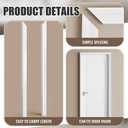 5 Pcs Mitered White PVC Brickmould Outdoor Door Trim Kit 1-1/4" x 2" x 81-3/4" Exterior Door Frame Kit