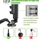 10L0L Heavy Duty Golf Push Cart Umbrella Holder, Super Strong Windproof, Universal Umbrella Stand for Mobility Scooter, Stroller, Wheelchair, Beach Chair