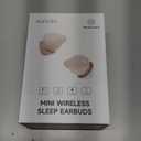 sunvito Sleep Earbuds for Side Sleepers, Mini Invisible Wireless Bluetooth 5.3 Micro Sleep Headphones, Hidden Earbuds for Small Ears Sleeping, Working, Hiking, Exercise(Beige)