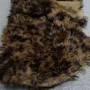 XeGe 20x54 Fluffy Leopard Print Body Pillow Cover, Cheetah Print Plush Fuzzy Faux Fur Body Pillowcase with Zipper, Farmhouse Shaggy Furry Long Pillow Cover for Pregnant Women Side Sleeper, Brown