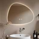 HOMECOOKIN LED Bathroom Mirror with Lights, 20 x 25 Inch Backlit LED Bathroom Mirror, Anti Fog Mirror for Bathroom, 3 Colors and Dimmable Light,Horizontal/Vertical (Clear)