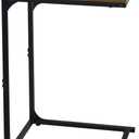 LOFTEY C Shaped End/ Side Table, Slide Under Couch Table, End Table for Living Room& Bedroom, Side Table for Chair& Sofa, C Table for Small Spaces