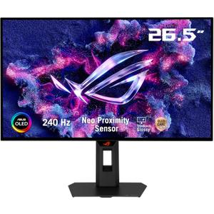 ASUS ROG Strix 27” OLED Gaming Monitor (XG27AQDMGR) - 27-inch (26.5-inch viewable) 1440p TrueBlack Glossy, 240 Hz, Neo Proximity Sensor, OLED Care Pro, ELMB, DisplayWidget Center