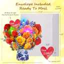 Elegant Roses Light and Music Pop Up Card, 12 Inches Flowers 3D Greeting Card, Happy Mother's Day, Gift For Mother, Grandma, Mom, Stepmom, Wife, Women, Includes Envelope & Message Note