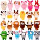 24 Pack Small Stuffed Animals Bulk Gifts for Kids (2.3/2"-2.5/3.5" Each), Party Favors Toys for Girls, Easter Basket Stuffers Christmas Stocking Plushies (24PCS)