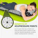 ProsourceFit Acupressure Mat and Pillow Set for Back/Neck Pain Relief and Muscle Relaxation