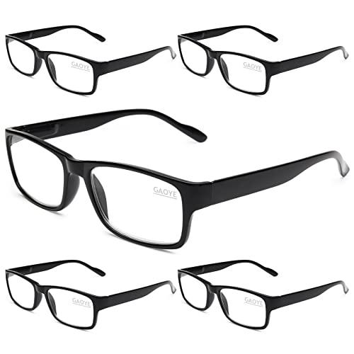 Gaoye Professional Reading Glasses for All Day - Computer Readers with Blue Light Protection - Value Pack 2.25 X