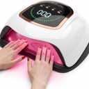 UV LED Nail Lamp, 300W Professional UV Nail Dryer Light for Gel Nails with 72 Beads, Fast Curing Gel Polish Lamp Auto Sensor 4 Timer Setting, Nail Art Drying Tools for Fingernail and Toenail (Mate 50)