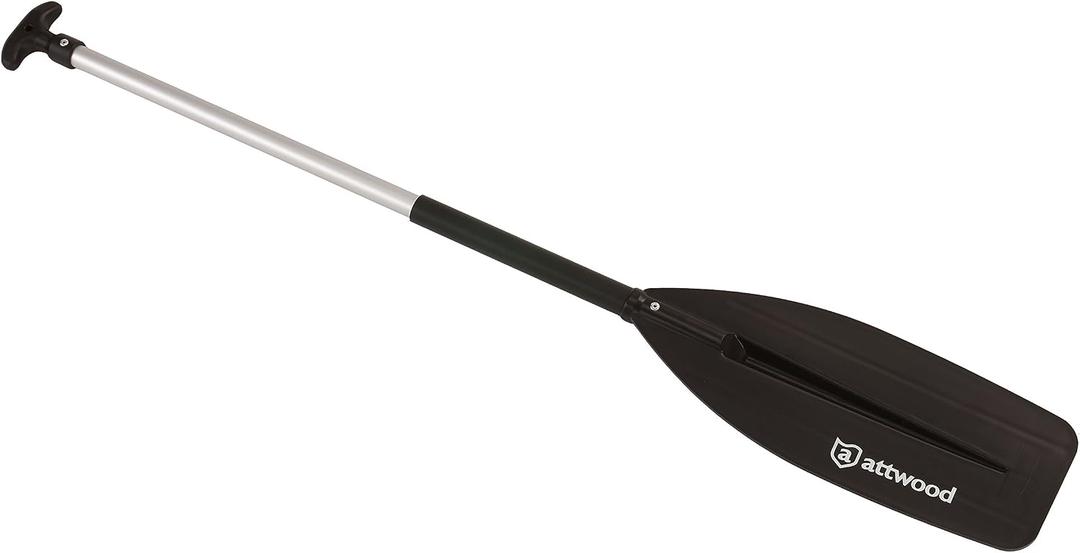 Attwood 11764-1 Ergonomic Aluminum Canoe Paddle 4-Feet, Black, One Size