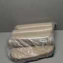 Shinnwa Kitchen Chair Cushions Set of 4, Faux Leather Dining Chair Cushions with Waterproof Cover and Non-Slip Bottom, 4 Pack 17x16x2in, Light Camel