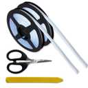 Caulk Tape 0.3" x 40' - White Waterproof Caulking Strip Peel and Stick Tape Roll for Shower Bathtub Bathroom Toilet