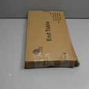 End Table, Half Moon Side Tables, Living Room Half Round 2 Tier Tables, NightStand for Small Space in Living Room Bedroom, Couch Tables with Storage Shelf, Boho Side Table (Brown)