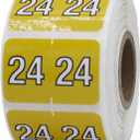 2024 Year Barkley Compatible Filing Medical Healthcare Labels 1 x 1.5 Inch 500 Total Stickers