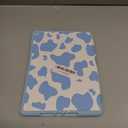 Compatible with iPad 9th/8th/7th Generation Case(2021/2020/2019),10.2 inch with Pencil Holder, Auto Sleep/Wake Cover for Girls Women-Blue Cow Pattern Western