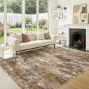Natunest 10x13 Area Rugs for Living Room Washable Abstract Rug Taupe