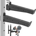 Nordic Hamstring Curl Attachment, Dip Bar, Belt Squat & Safety Spotter Arms for 2"x2" & 3"x3" Power Racks, Home Gym Strength Training Accessories