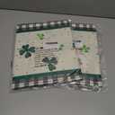 2 x XCHI Plaid Gnomes Shamrocks Clovers Golds St. Patrick's Day Placemats Set of 4 Table Mats for Party Home Kitchen Dining Table Decorations 12x18 Inch