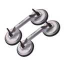 Heavy Duty Suction Cups 2-Pack 400lbs Bold Aluminum Glass Suction Cups Professional Twin Suction Cup Lifters for Glass, Windows, Tiles, and Smooth Surfaces