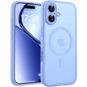 TOCOL for Phone 17 Case, Compatible with Magsafe Charger, Full Camera Protection, Drop Protection, Translucent Matte Phone Case for Phone 17 6.3 inch (Light Blue)