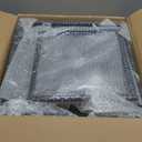 15.75" Black Farmhouse Chandelier for Dining Room, 4-Light Lantern Pendant Light Fixture Industrial Vintage Iron Cage Hanging Light for Entryway Kitchen Island Foyer