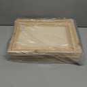 Bright Creations Unfinished Wood Frames for Canvas Paintings - 9 x 12 & 11 x 14 in, 6 Pack, Brown, Traditional - Multi Pack Wood Art Boards for Panel Painting & Wall Decor